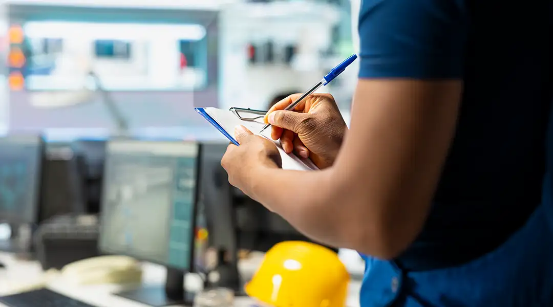 seguridad operacional en oficina de producción